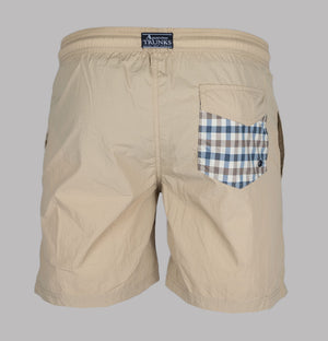 Aquascutum Beach Check Pocket Shorts Beige