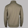 Aquascutum Centred Logo 1/4 Zip Fleece Back Sweatshirt Khaki
