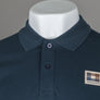 Aquascutum Check Patch Polo Shirt Navy