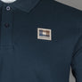 Aquascutum Check Patch Polo Shirt Navy