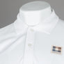 Aquascutum Check Patch Polo Shirt White