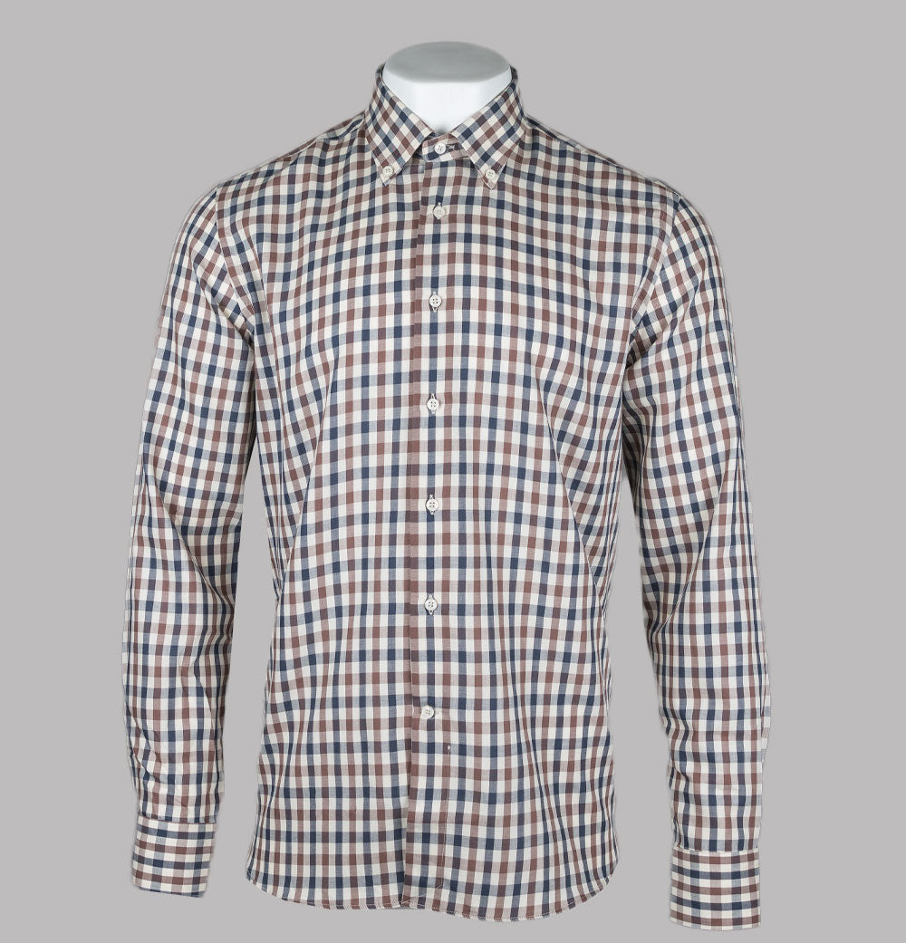 Aquascutum Club Check L S Shirt Check