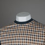 Aquascutum Iconic Front Check T-Shirt Navy