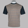 Aquascutum Iconic Front Check T-Shirt Navy