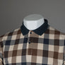Aquascutum Macro Iconic Check Polo Shirt Navy