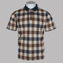 Aquascutum Macro Iconic Check Polo Shirt Navy