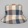 Aquascutum Macro Iconic Reversible Bucket Hat Club Check/Navy