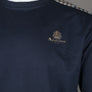 Aquascutum Small Logo Club Check Details Sweatshirt Navy