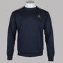 Aquascutum Small Logo Club Check Details Sweatshirt Navy