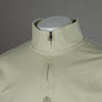 Aquascutum Small Logo Quarter Zip Sweatshirt Beige