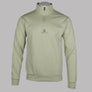 Aquascutum Small Logo Quarter Zip Sweatshirt Beige