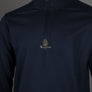 Aquascutum Small Logo Quarter Zip Sweatshirt Navy