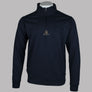 Aquascutum Small Logo Quarter Zip Sweatshirt Navy