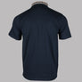 Aquascutum Supima Club Check Rib Polo Shirt Navy