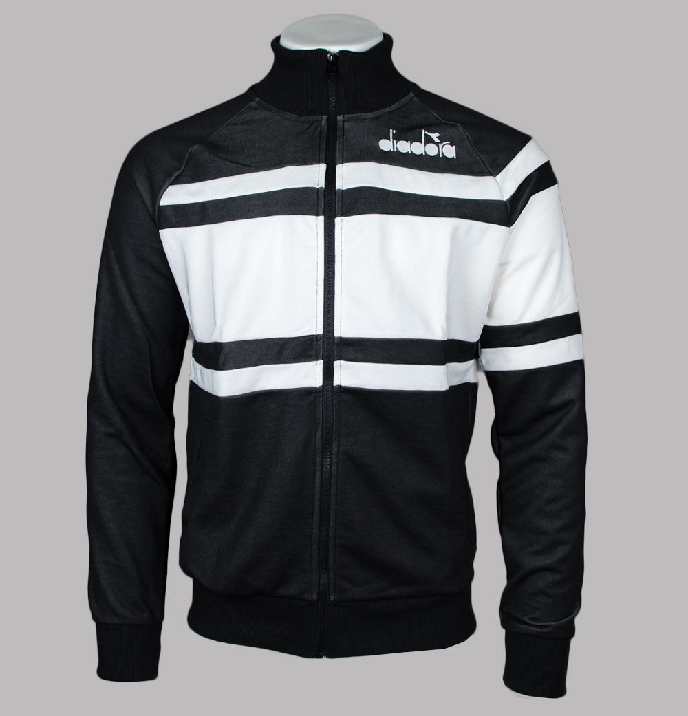 Diadora 80s Track Jacket Black/White – Bronx Clothing