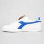 Diadora Game L Low 2030 Leather Trainers White/Dark Royal