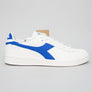 Diadora Game L Low 2030 Leather Trainers White/Dark Royal