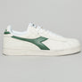 Diadora Game L Low Waxed Trainers White/Fogliage Green