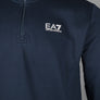 EA7 1/4 Zip Sweatshirt Armani Blue