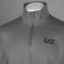 EA7 1/4 Zip Sweatshirt Volcanic Glass Grey