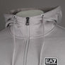 EA7 Core Identity Cotton Full Zip Up Sweatshirt Gull Grey