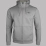 EA7 Core Identity Cotton Full Zip Up Sweatshirt Gull Grey