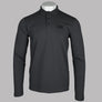 EA7 Core Identity Stretch Cotton LS Pique Polo Shirt Asphalt Grey