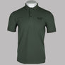 EA7 Core Identity Stretch Cotton Pique Polo Shirt Beetle Green