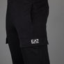 EA7 Cotton Cargo Pants Black/White
