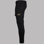 EA7 Cotton Cargo Pants Black/Gold