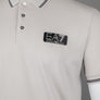 EA7 Cotton Pique Polo Shirt Silver Cloud