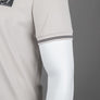 EA7 Cotton Pique Polo Shirt Silver Cloud
