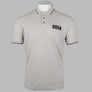 EA7 Cotton Pique Polo Shirt Silver Cloud