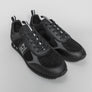 EA7 Emporio Armani Multi Logo Trainers Triple Black