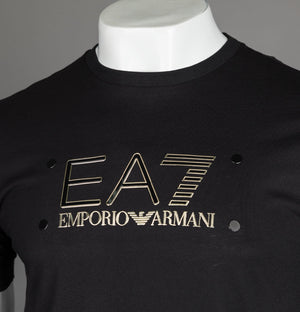 EA7 Gold Badge Large Logo T-Shirt Black