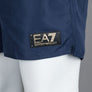 EA7 Gold Badge Logo Swim Shorts Navy Blue