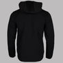 EA7 Gold Label Viscose Blend Full Zip Hooded Sweatshirt Black/Gold