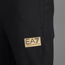 EA7 Gold Logo Joggers Black/Gold