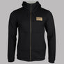 EA7 Gold Logo Zip Through Sweatshirt Black/Gold
