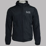 EA7 Lightweight Hooded Bomber Jacket Black