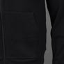 EA7 Logo Series Back Taping Full Zip Hooded Sweatshirt Black