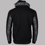 EA7 Logo Series Back Taping Hoodie Black