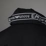 EA7 Logo Series Back Taping Hoodie Black