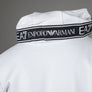EA7 Logo Series Back Taping Hoodie White