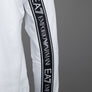 EA7 Logo Series Back Taping Hoodie White