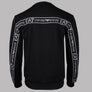 EA7 Logo Series Back Taping Sweatshirt Black
