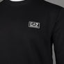 EA7 Logo Series Back Taping Sweatshirt Black