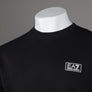EA7 Logo Series Back Taping Sweatshirt Black