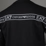 EA7 Logo Series Back Taping Sweatshirt Black