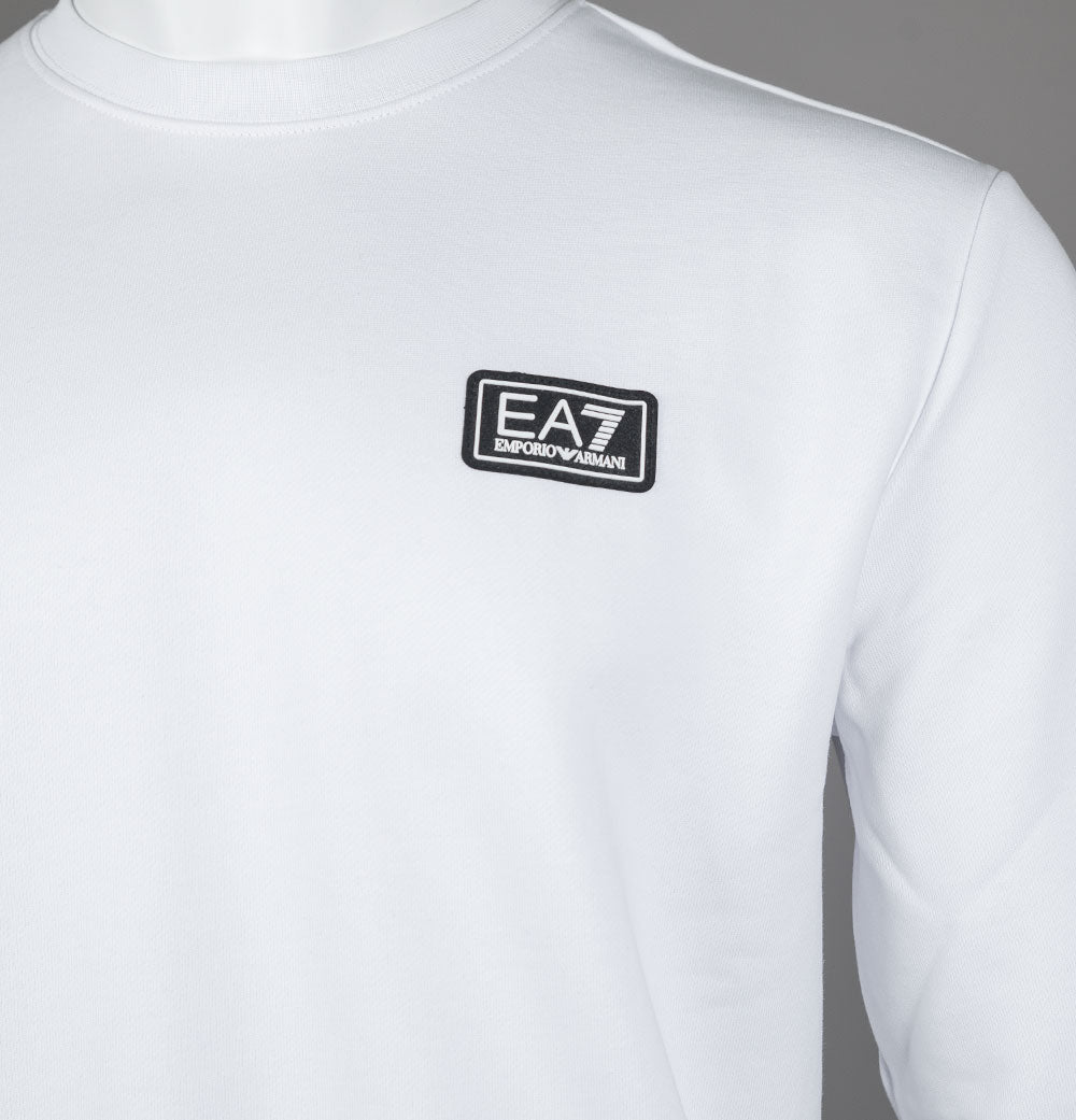 Ea7 store sweatshirt white